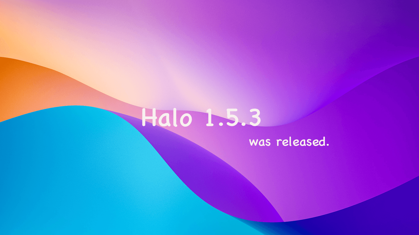 Halo 1.5.3 发布